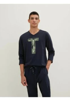 Tom Tailor Mit Logo Print Set - Pyjama - Blue Dark Solid -Syntia Delaney 9ecbd95ca565435694932196fbe5c06c