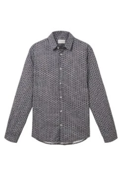 Tom Tailor Mit Allover-Print - Overhemd - Navy Geometric Design -Syntia Delaney 9ed24b19a016471b9141354d14c73129