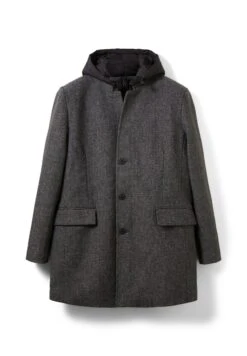 TOM TAILOR Denim Halflange Jas - Grey Melange Twill -Syntia Delaney a0f008ffa0a14740a828461a6540afb8