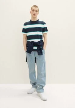 TOM TAILOR Denim Gestreiftes- T-Shirt Print - Mixed Bold Stripe 9 TOM TAILOR Denim Gestreiftes- T-Shirt Print - Mixed Bold Stripe -Syntia Delaney a20b01e8bae8451aa833ab9ce36b317e