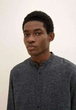 TOM TAILOR Denim Overhemd - Black/Off White Structure -Syntia Delaney a2d20b0f668743b181b84a4c3309f7a1