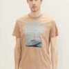 Tom Tailor Mit Print - T-Shirt Print - Desert Fawn