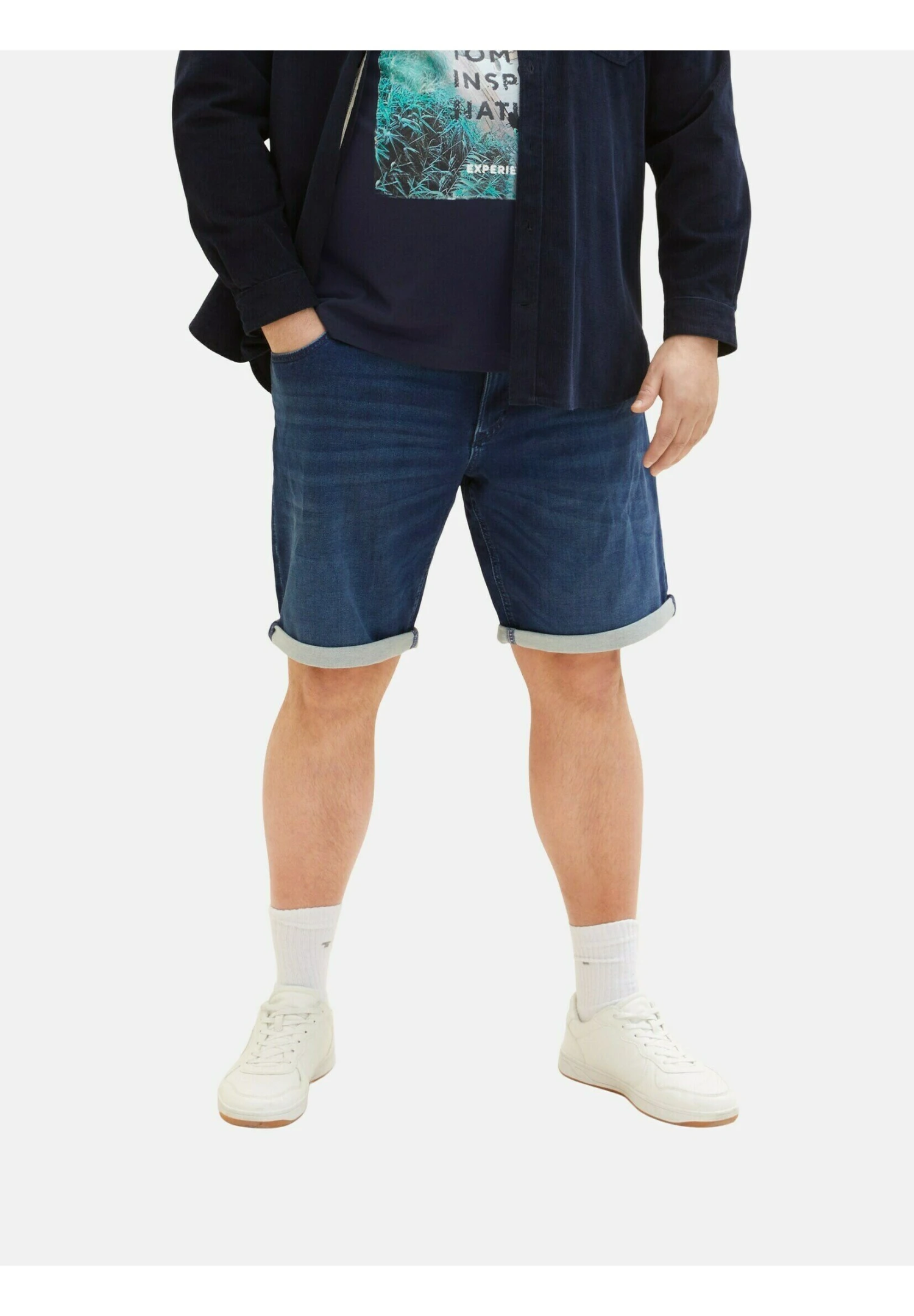 Tom Tailor Jeansshort - Dark Stone Wash Denim 7 Tom Tailor Jeansshort - Dark Stone Wash Denim - Afbeelding 5