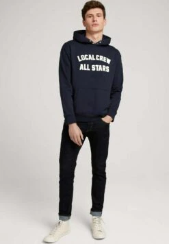 TOM TAILOR Denim With Artwork - Hoodie - Sky Captain Blue -Syntia Delaney a56c72717af9438e97f8666ab0157bf7