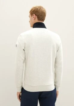 Tom Tailor Mit Stehkragen - Sweater Met Rits - Vintage Beige Melange -Syntia Delaney a7566cb6772944acbac2592c496e9059