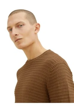 Tom Tailor Trui - Havana Brown Melange -Syntia Delaney a82edeab7a0d495987d5a317fe6291ee