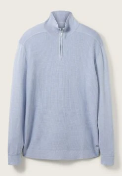 Tom Tailor Structured Troyer - Trui - Light Fern Blue -Syntia Delaney a92681f09bbf4240bbb554084ebe4def