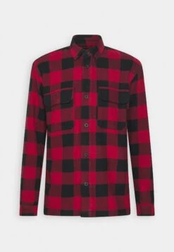 TOM TAILOR Denim Overshirt - Jas - Red/Black -Syntia Delaney b16f4067b9ad47188f6d7a3b6ebe68df