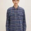 TOM TAILOR Denim Mit Karomuster  - Jas - Blue Coal Grey Big Check