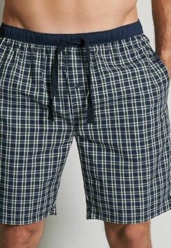 Tom Tailor Kurze Bermuda Mit Eingriff Knopf Bi - Pyjamabroek - Dunkelblau Kariert -Syntia Delaney b26039bef2774dde92975a6d9fb82902