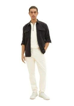 Tom Tailor Serafino With Chestpocket - Longsleeve - Vintage Beige -Syntia Delaney b31c2fe2a2424b4ba40c7955c3ce73ba