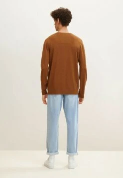 Tom Tailor V-Neck - Trui - Equestrian Brown Melange -Syntia Delaney b3372590072d461da8e5c2e35d7a4b03