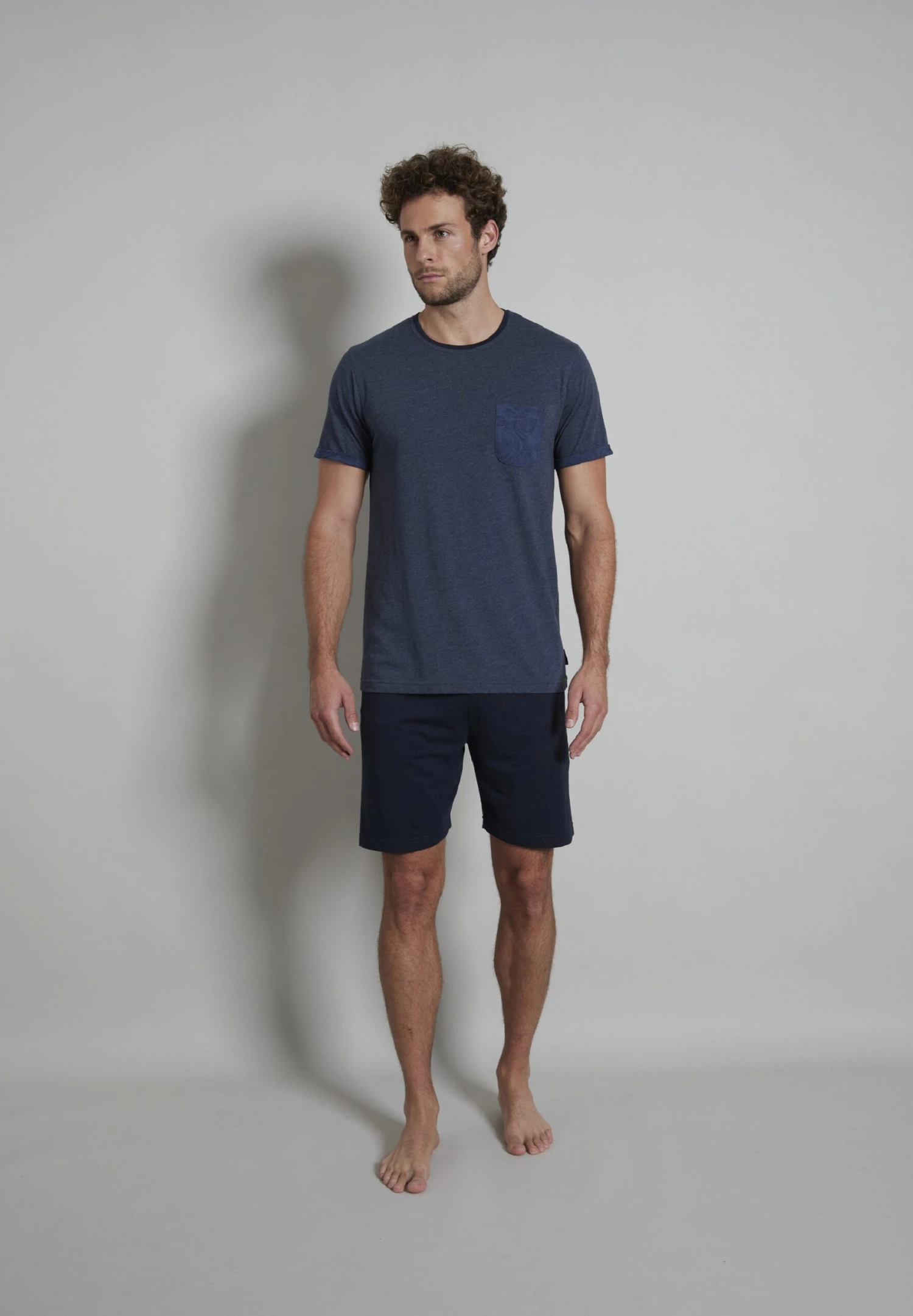 Tom Tailor Set - Pyjama - Blau Dunkel Melange 3 Tom Tailor Set - Pyjama - Blau Dunkel Melange