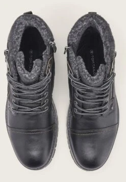 Tom Tailor Licence Gefütterte- Veterboots - Black -Syntia Delaney b3cb6bcfaf50459baabce3da8c2b4345