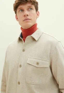 Tom Tailor Mit Aufgesetzter Brusttasch - Lichte Jas - Beige Pique Melange -Syntia Delaney b4aba3a3dd994af5afb22361b7848b94