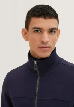 Tom Tailor Sweater Met Rits - Knitted Navy -Syntia Delaney b683597fc63f4b77a01fb32271b1ca5e