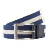 Tom Tailor Mit Eckiger Dornschliesse  - Riem - Navy Beige -Syntia Delaney b93ff277292f461f87d0d9dc64c9d2ef