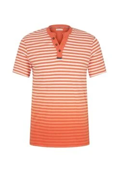 Tom Tailor Gestreiftes- T-Shirt Print - Peach White Melange Stripe -Syntia Delaney bd704b715c554369a874d9d4978eec8e
