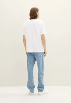 TOM TAILOR Denim T-Shirt Print - White -Syntia Delaney be08b52cef984582b4e59a468ec6a6ee