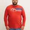 Tom Tailor Longsleeve - Molten Lava Red