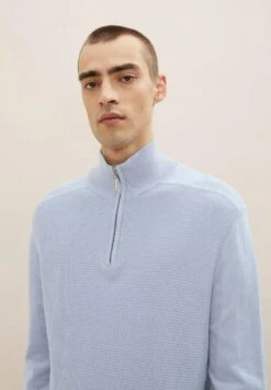 Tom Tailor Structured Troyer - Trui - Light Fern Blue -Syntia Delaney c08b8c4e409144fc9e6ce791f1e04e23