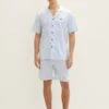 Tom Tailor Gestreifter Kurz Set - Pyjama - Blue Light Stripe -Syntia Delaney c0d7b073026e431f8907ee2a2fbf58db