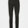 TOM TAILOR Denim Structured Straight - Chino - Black/Anthracite Melange