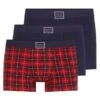 Tom Tailor 3Er Pack - Onderbroeken - Red Dark Check