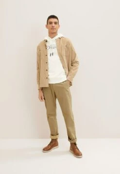 Tom Tailor Mit Logo-Print - Hoodie - Vintage Beige -Syntia Delaney c460add133cf4051b2d0bb50589d2979