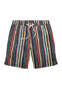 Tom Tailor Gemusterte - Zwemshorts - Navy Multicolor Stripe -Syntia Delaney c5cd9428bb3f4ca8b94edbfa9578ad8a