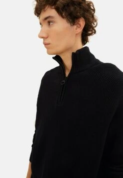 TOM TAILOR Denim Troyer - Trui - Black -Syntia Delaney c5cf1db1c7ca4d1aa6be7925c128a98a