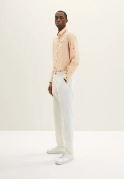 Tom Tailor Mit Struktur - Overhemd - Orange White Squared Structure -Syntia Delaney c8bdc8d698f84627b1ac5beb9ae8dd9b