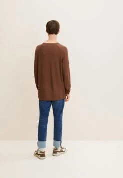 TOM TAILOR Denim Trui - Light Wood Brown -Syntia Delaney c98f3af5b7454a899158d91a714cb9a2