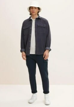 Tom Tailor Naturally Dyed- Trainingsbroek - Sky Captain Blue -Syntia Delaney c994073cab4545ba98a4f7fe949a9836