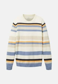 Tom Tailor Mit Streifenmuster - Trui - Off White Multicolor Stripe -Syntia Delaney c9d4917582d34a36a6f4fb1ec9e0cdfe