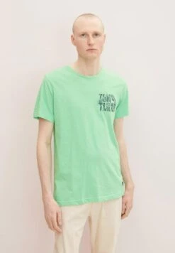 Tom Tailor Pyjamashirt - Green-Medium-Solid