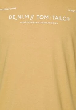 TOM TAILOR Denim T-Shirt Print - Brown Rice -Syntia Delaney ccabc82aef77446eb8e68c33709523d3