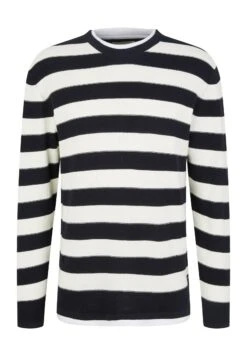 TOM TAILOR Denim Trui - Navy White Block Stripe 12 TOM TAILOR Denim Trui - Navy White Block Stripe -Syntia Delaney cd23f41f6c2143f3b973de5626bc8b7f