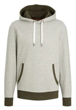 Tom Tailor Mit Kängurutasche - Hoodie - Forest Green White Finestripe -Syntia Delaney cebd8384751c430798b2f1a41848cf31