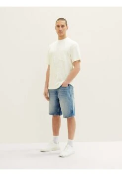 TOM TAILOR Denim Jeansshort - Tinted Blue Denim -Syntia Delaney cfcb29b2dece4850ac646f8c83669604