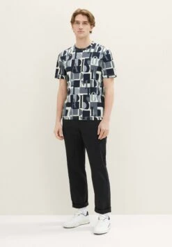 Tom Tailor Mit Print - T-Shirt Print - Teal Big Letter Design -Syntia Delaney d07300e53995430fb48b33335a2f52d1