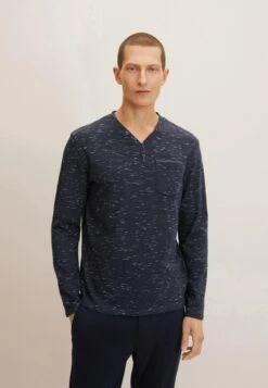 Tom Tailor Langarm - Longsleeve - Navy White Inject Stripe