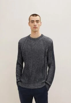 Tom Tailor Mit Strukt - Trui - Sky Captain Blue