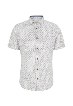 Tom Tailor Mit Allover-Print  - Overhemd - White Surfboard Minimal Design -Syntia Delaney d77da32027b44aee8f59877ff71322f0
