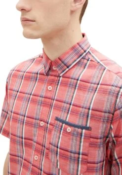 Tom Tailor Mit Karomuster - Overhemd - Rot -Syntia Delaney d7a3af171c294848a883689b345c71b2