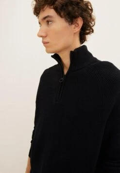 TOM TAILOR Denim Troyer - Trui - Black -Syntia Delaney d8cf7e95f85a47f6a85c399e72319191