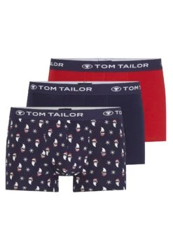 Tom Tailor Hip Im 3Er Pack Mit Weihnachtsmotiv - Onderbroeken - Blue/Dark Allover