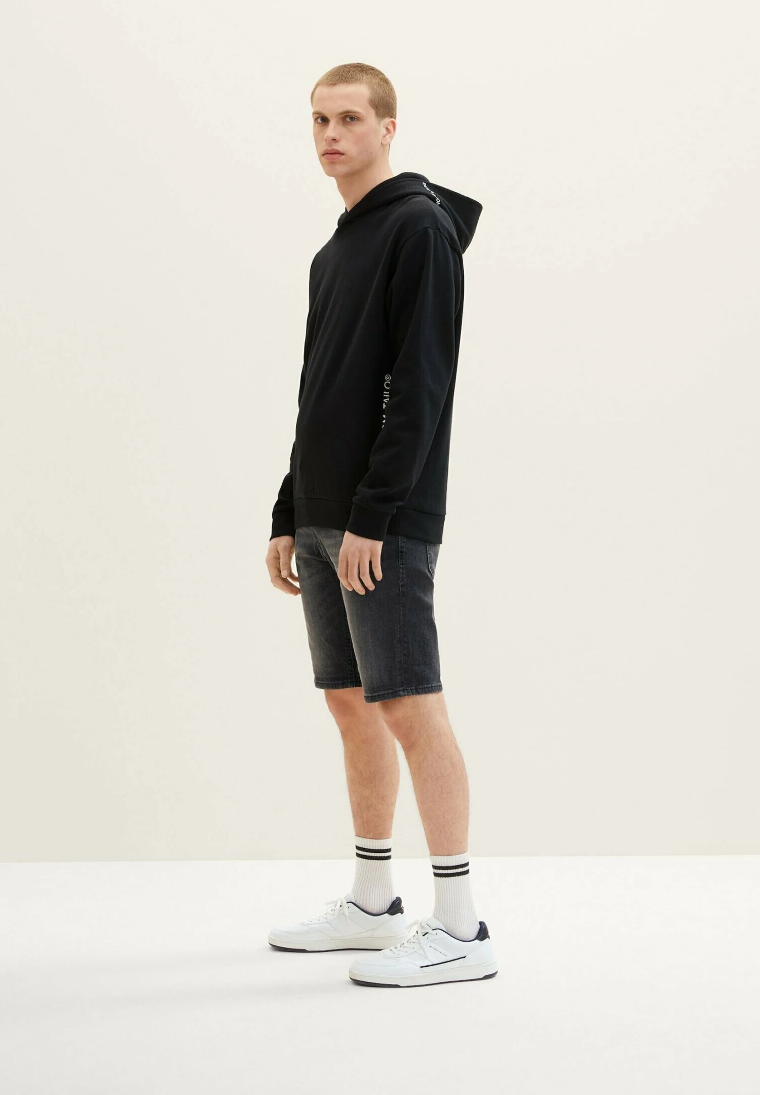 TOM TAILOR Denim Jeansshort - Used Mid Stone Grey Denim 6 TOM TAILOR Denim Jeansshort - Used Mid Stone Grey Denim - Afbeelding 4