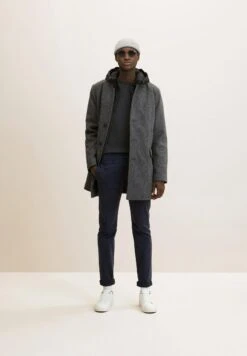 TOM TAILOR Denim Halflange Jas - Grey Melange Twill -Syntia Delaney dc1fe56ddf524f0e9d8fd909516e3a4d