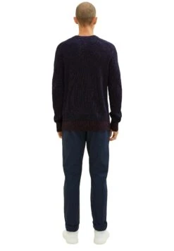 Tom Tailor Trui - Navy Red Structure -Syntia Delaney decf079e5e45492ead5d1395fc8a85ed